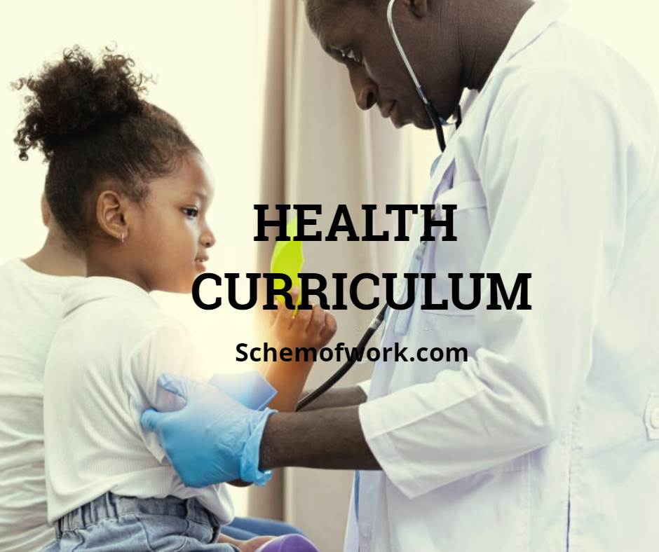 Health Curriculum schemeofwork