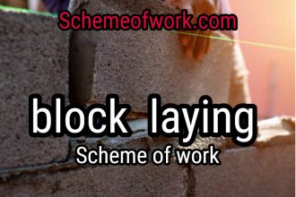 Block laying Scheme of work 2