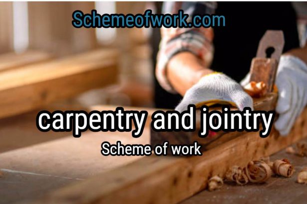Carpentry and Joinery scheme of work 2
