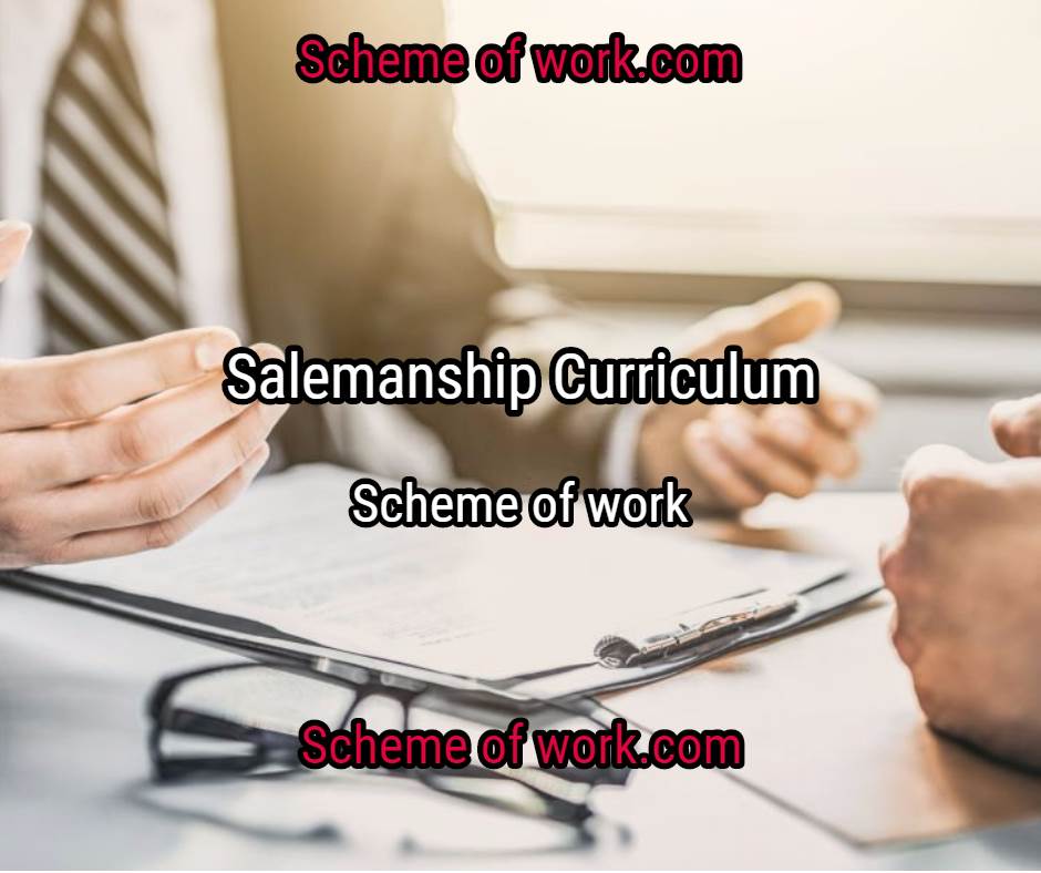 Salesmanship curriculum