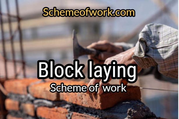 block laying scheme of work