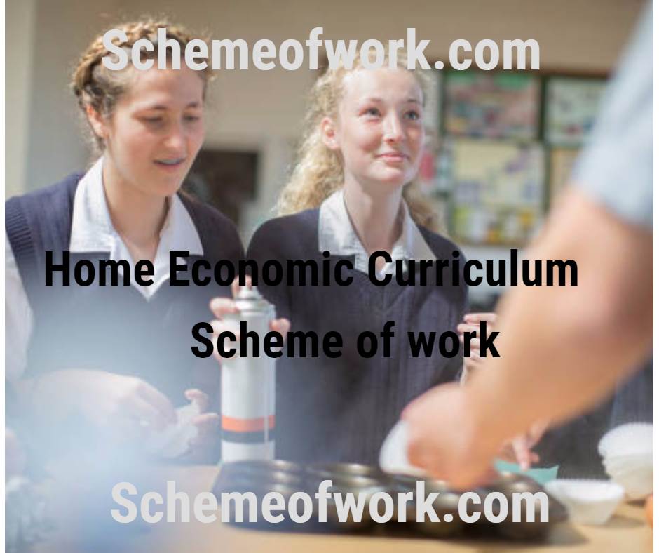 PVS Home Economics Scheme of Work for JSS 3 Federal