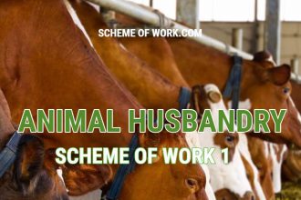 Animal Husbandry Scheme of work 1