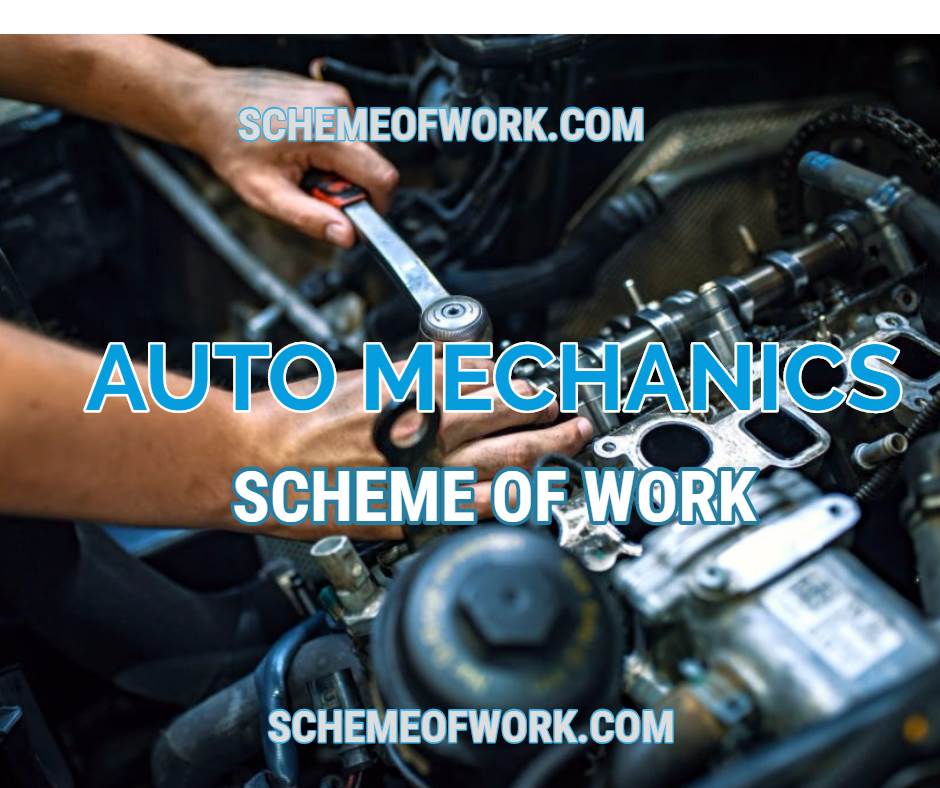 Auto Mechanics Scheme of work