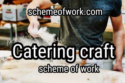 Catering Craft Scheme of work 2