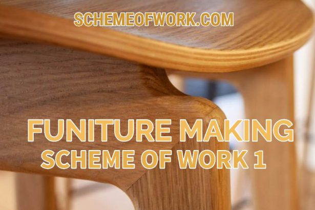 Furniture Making Scheme of Work 1