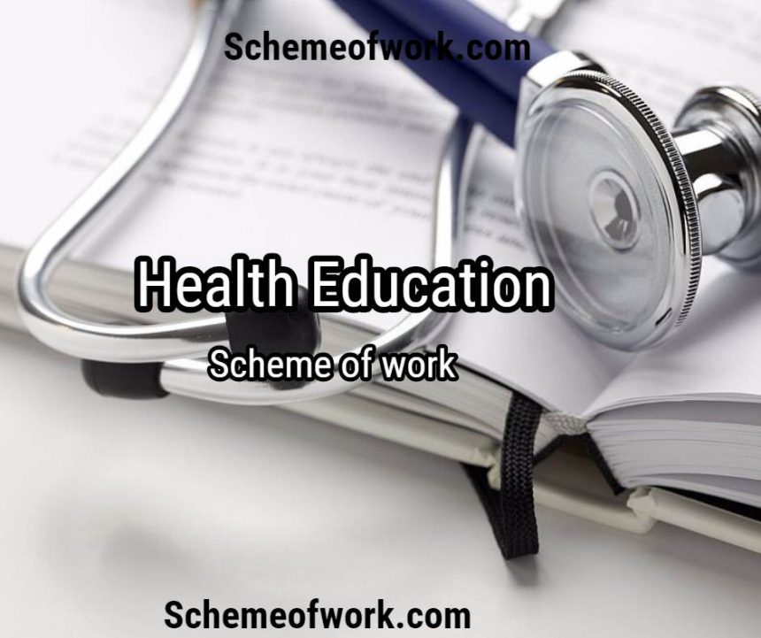 health education scheme of work for primary 5 second term