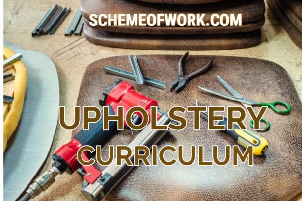 Upholstery Curriculum