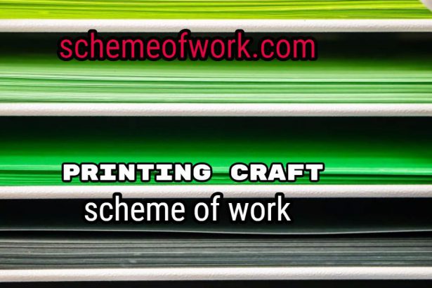 Printing Craft Scheme of Work 2